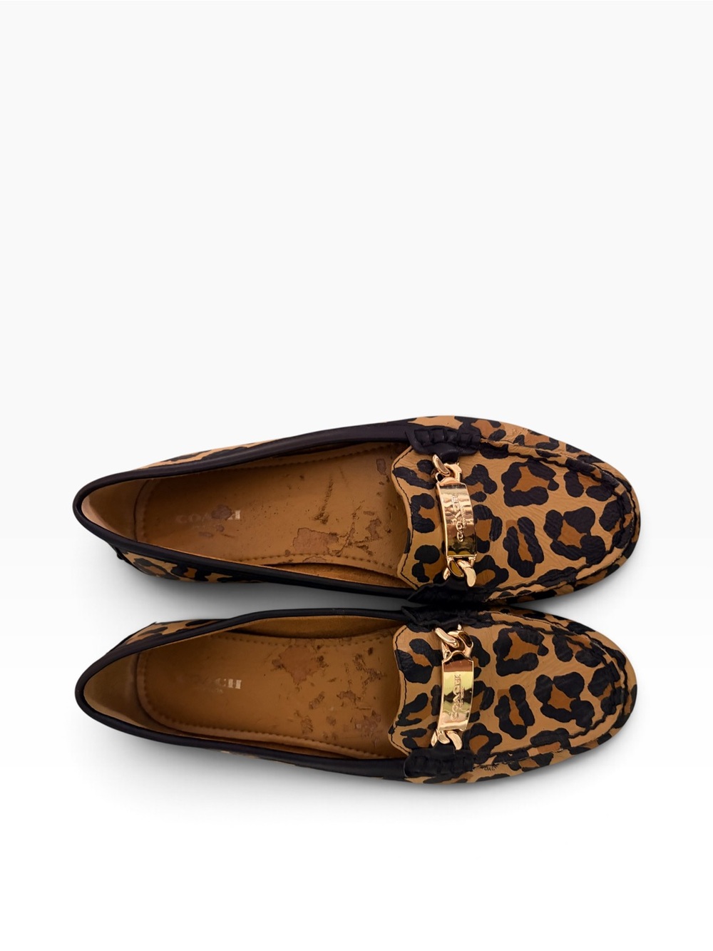 Coach Berdina Leopard Print Loafers - Animal Print Flats - Size 9